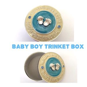 💙 NWT Baby Boy's 1st Keepsake Trinket Box